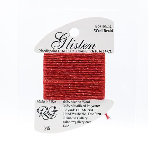 Rainbow Gallery Glisten - 015 High Risk Red
