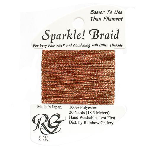 Rainbow Gallery Sparkle Braid - 15 Chinese Red