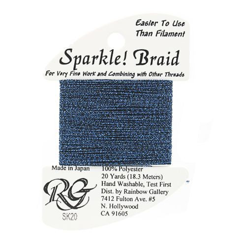 Rainbow Gallery Sparkle Braid - 20 Midnight Blue
