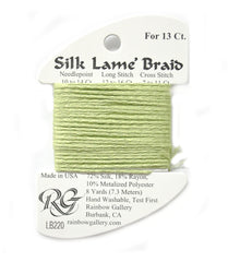 Rainbow Gallery Silk Lame Braid 13 - 220 Lemon Grass