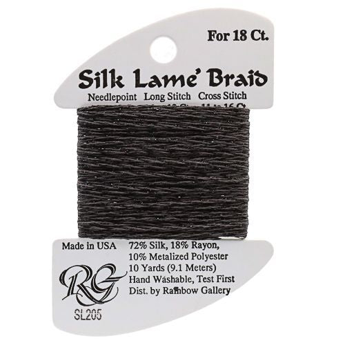 Rainbow Gallery Silk Lame Braid 18 - 205 Gargoyle