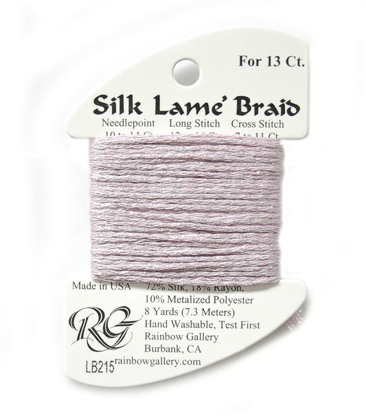 Rainbow Gallery Silk Lame Braid 13 - 215 Soft Amthyst