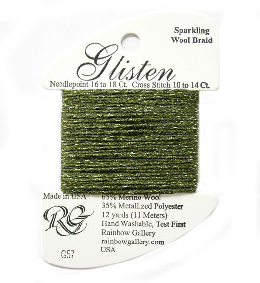 Rainbow Gallery Glisten - 057 Pesto