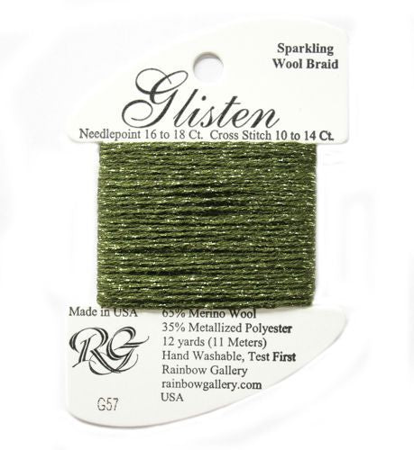 Rainbow Gallery Glisten - 057 Pesto
