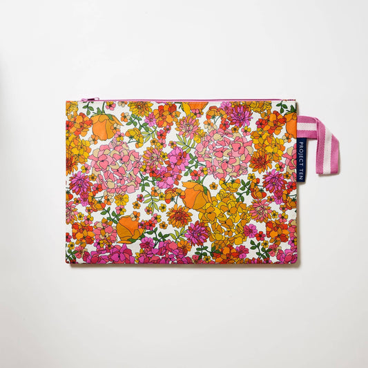 Project Ten Large Zip Project Bag – Hydrangea