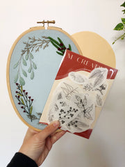 M Creative J Winter Forage Peel Stick & Stitch Embroidery Patterns