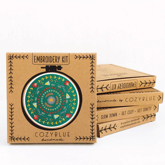 Cozyblue Handmade Greenery Embroidery Kit
