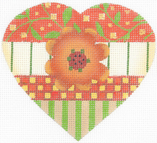 Melissa Shirley Designs Vine Heart MS Needlepoint Canvas