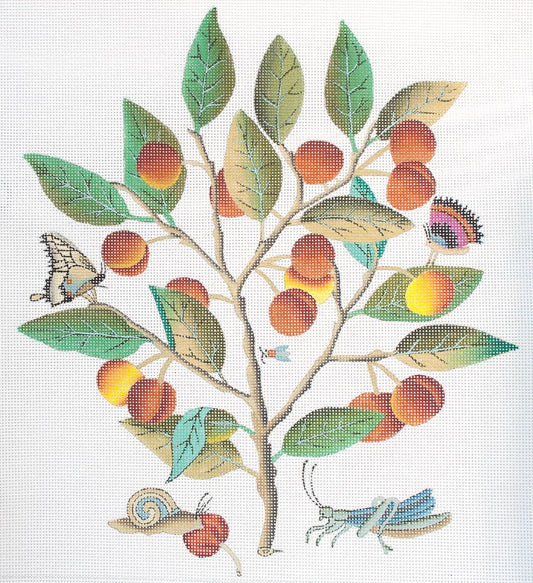 Melissa Shirley Designs Cherries MS Needlepoint Canvas