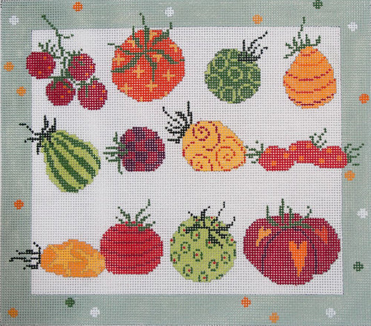 Pippin Studio 12 Tomatoes Needlepoint Canvas