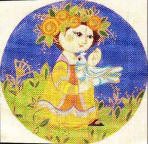 The Meredith Collection Treglown Designs Wiinblad A Needlepoint Canvas