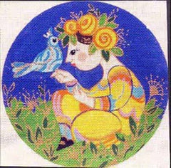 The Meredith Collection Treglown Designs Wiinblad B Needlepoint Canvas