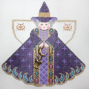 Painted Pony Designs Wizard Angel Needlepoint Canvas