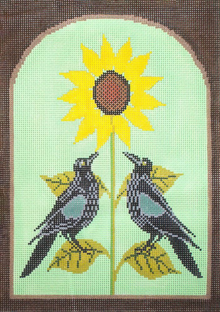 Cooper Oaks Design Sunflower Morning by Needlepoint Canvas