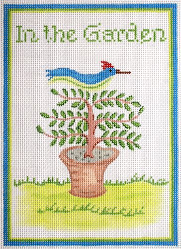 Kate Dickerson Needlepoint Collections In The Garden Topiary by Jilly Walsh Needlepoint Canvas
