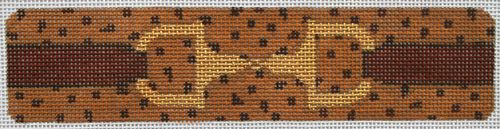 Kate Dickerson Needlepoint Collections Snaffle Bit On Ostrich Needlepoint Canvas