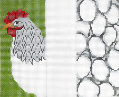 J. Child Designs Chicken Eyeglass Case Needlepoint Canvas