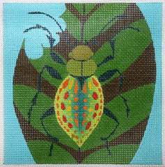 Zecca Beetle Square Needlepoint Canvas