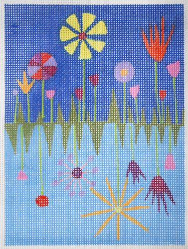 Zecca Spring Garden NC & Fob Needlepoint Canvas