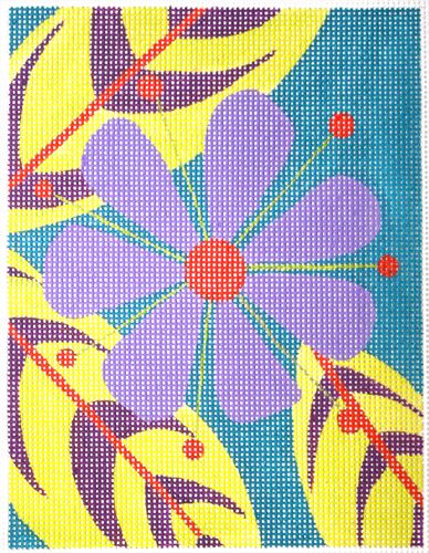 Zecca Zinnea Needle Case Needlepoint Canvas