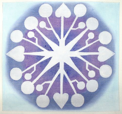 Zecca Snowflake 18M Needlepoint Canvas