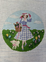 The Gingham Stitchery Kirkland Design Studios Betty Loves Easter Canvas And Stitch Guide Needlepoint Canvas