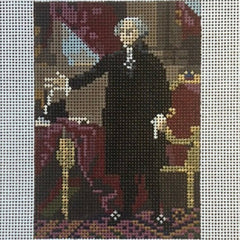 The Gingham Stitchery Kate Woodward George Washington Ornament Needlepoint Canvas