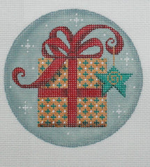 Rebecca Wood Designs Golden Present Needlepoint Canvas