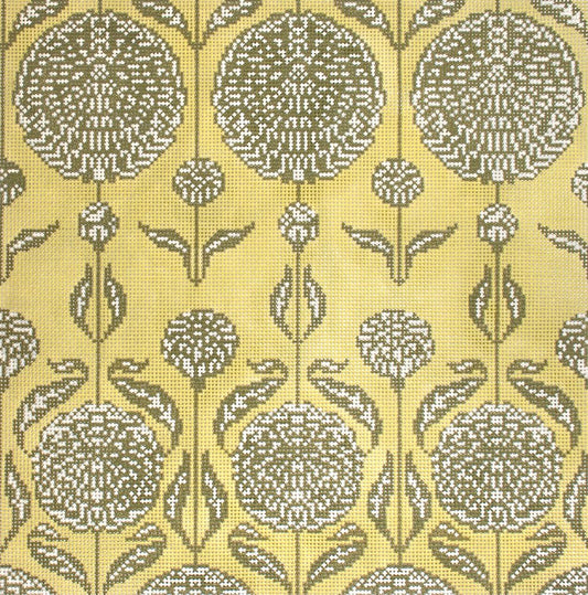 Cooper Oaks Design Chrysanthemum- Sage Needlepoint Canvas