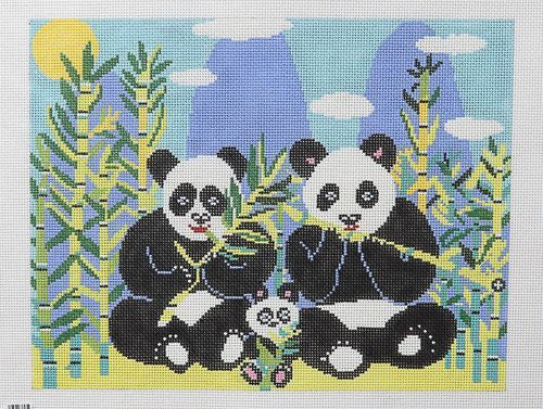 Birds of a Feather Panda Express Needlepoint Canvas