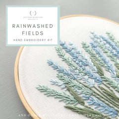 And Other Adventures Embroidery Co Rainwashed Fields Embroidery Kit