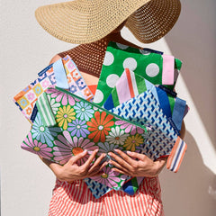 Project Ten Large Zip Project Bag – Square Garden