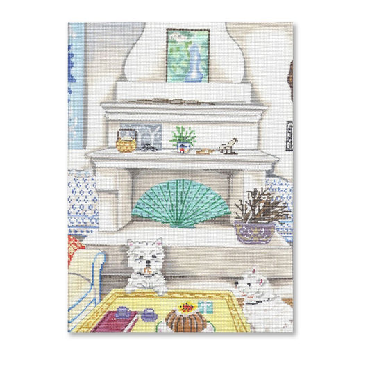 CBK Needlepoint Collections Westies Needlepoint Canvas