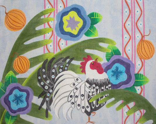 Fleur de Paris Corp Tortuga 11" Needlepoint Canvas