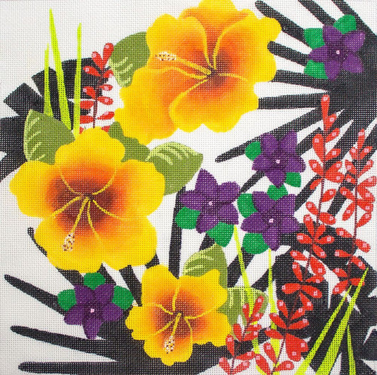 Fleur de Paris Corp Smoldering Sumatra 10" Needlepoint Canvas