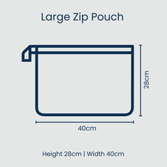 Project Ten Leopard Large Zip Project Bag