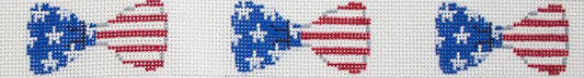 The Meredith Collection Bow Ties Belt Needlepoint Canvas