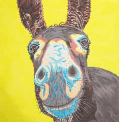 The Meredith Collection Donkey Needlepoint Canvas
