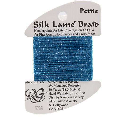 Rainbow Gallery Silk Lame Braid Petite - 039 Lagoon
