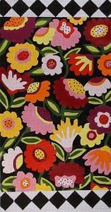 The Meredith Collection Bloomers Kates Bag Needlepoint Canvas