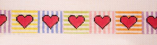 The Meredith Collection Candy Hearts Belt Needlepoint Canvas