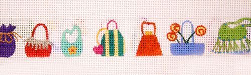 The Meredith Collection Designer Purses Belt Needlepoint Canvas