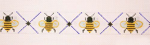 The Meredith Collection Busy Bees Belt Needlepoint Canvas