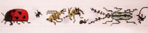 The Meredith Collection Beetles Bugs & More Belt Needlepoint Canvas