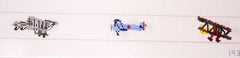 The Meredith Collection Airplanes Biplanes Belt Needlepoint Canvas