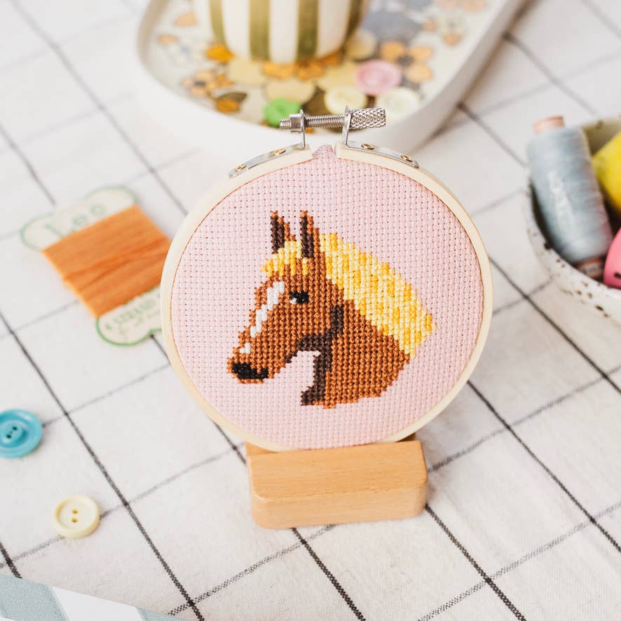 Cotton Clara Horse Cross Stitch Kit