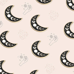 Embroidery and Sage Moon and Stars Needle Minder