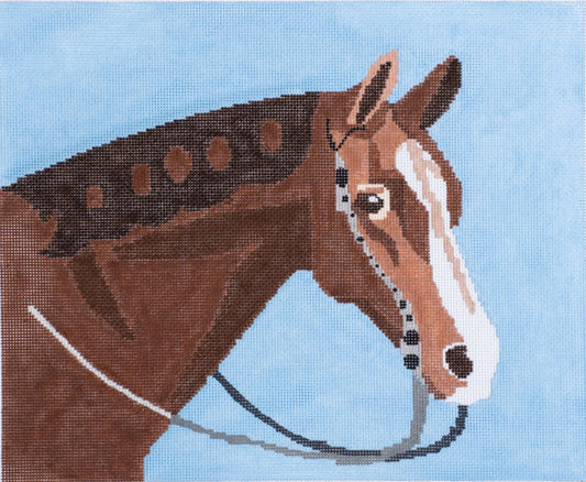 Changing Woman Designs Western Brown Horse Needlepoint Canvas