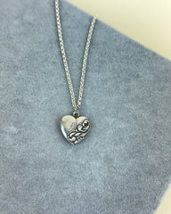 Vintage Sterling Silver Puffy Heart Charms