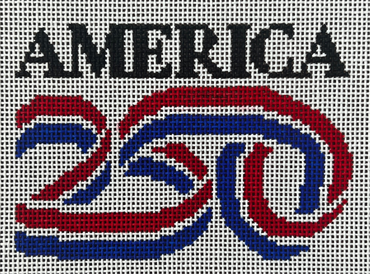 The Gingham Stitchery Kate Woodward 250Th Usa Ornament Needlepoint Canvas